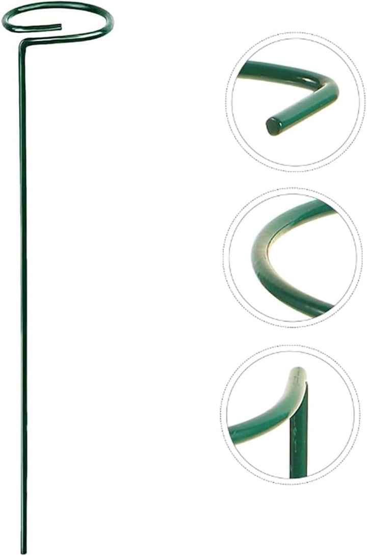 10 Stücke Staudenhalter, Strauchstütze, Blumenstütze, Metall Garten Stützring, Pflanzenhalter Ringkä