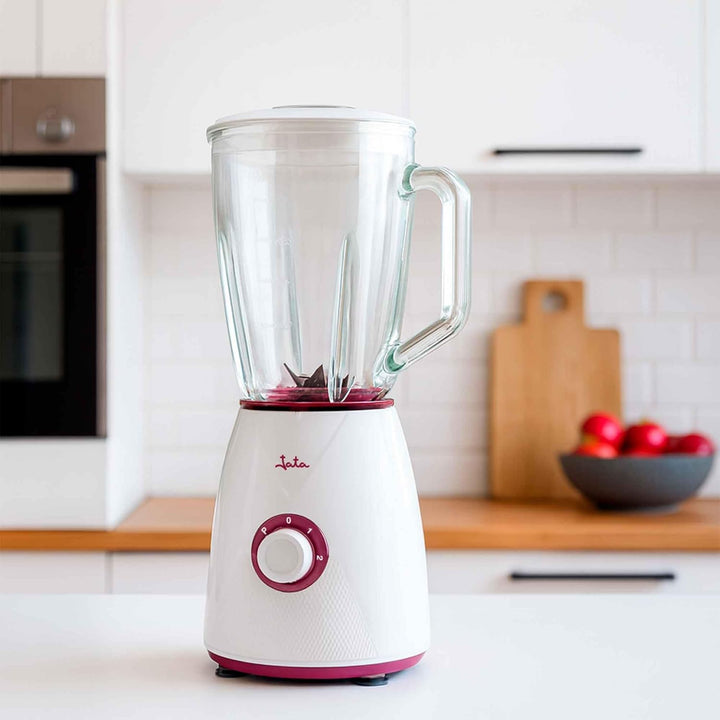 JATA BT265 Standmixer mit 2 Geschwindigkeitsstufen + Pulse, abnehmbarer Krug 1,5 l, 1300 W, Eiszerkl