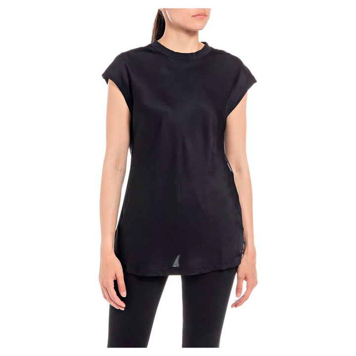 Replay Damen T-Shirt XS 099 Blackboard, XS 099 Blackboard