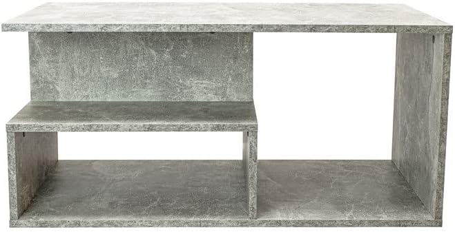 VBChome Kaffeetisch 90 x 51 x 43 cm Beton Couchtisch Wohnzimmertisch Teetisch Beistelltisch Sofatisc