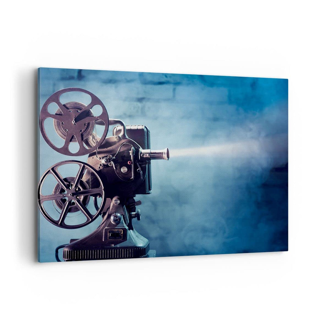 Bilder auf Leinwand 100x70cm Leinwandbild Film projektor gedächtnis geschichte Gross Wanddeko Bild S