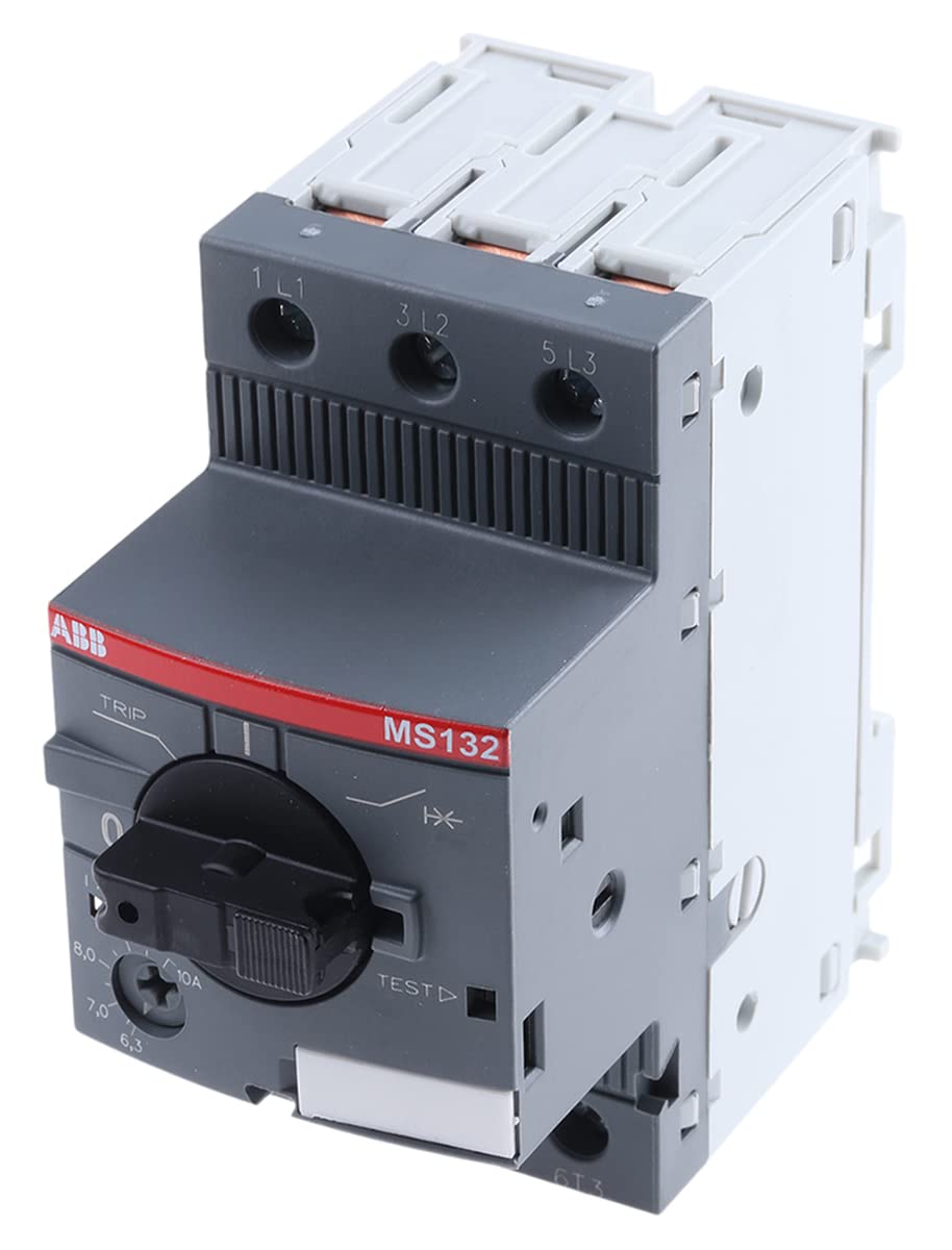 ABB MS132 Motorschutzschalter, 6,3 →10 A 690 V 90mm x 45mm