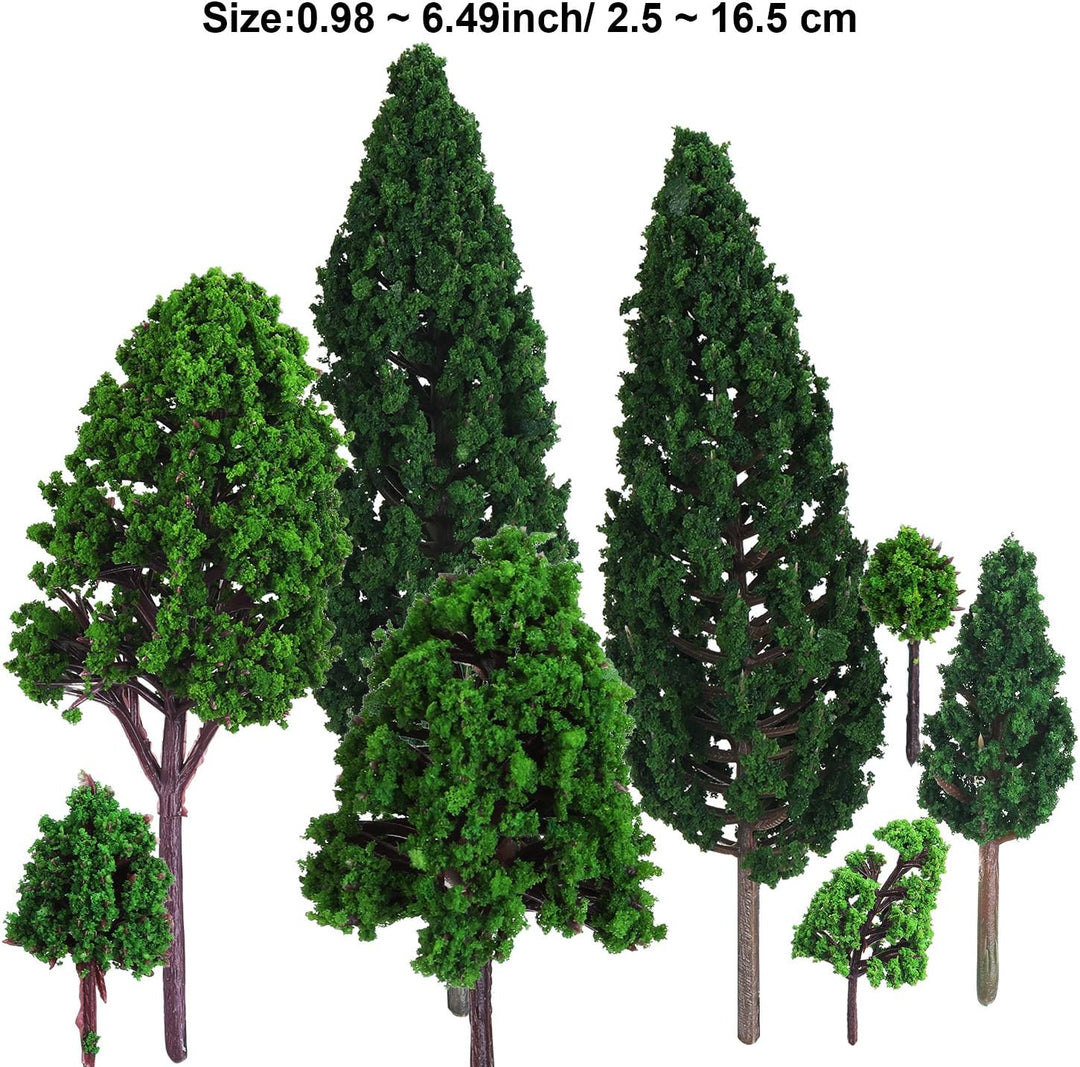 22 Stücke Modell Bäume 3-16 cm Mixed Modell Baum Zug Bäume Eisenbahn Landschaft Diorama Baum Archite