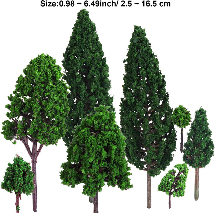 22 Stücke Modell Bäume 3-16 cm Mixed Modell Baum Zug Bäume Eisenbahn Landschaft Diorama Baum Archite