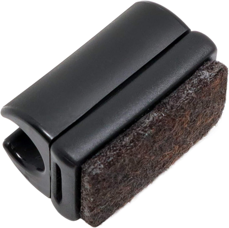Adsamm® / 16 x Klemmschalengleiter mit Filz/Schwarz/ø 9-10 mm/Rund/Schalengleiter mit austauschbarem