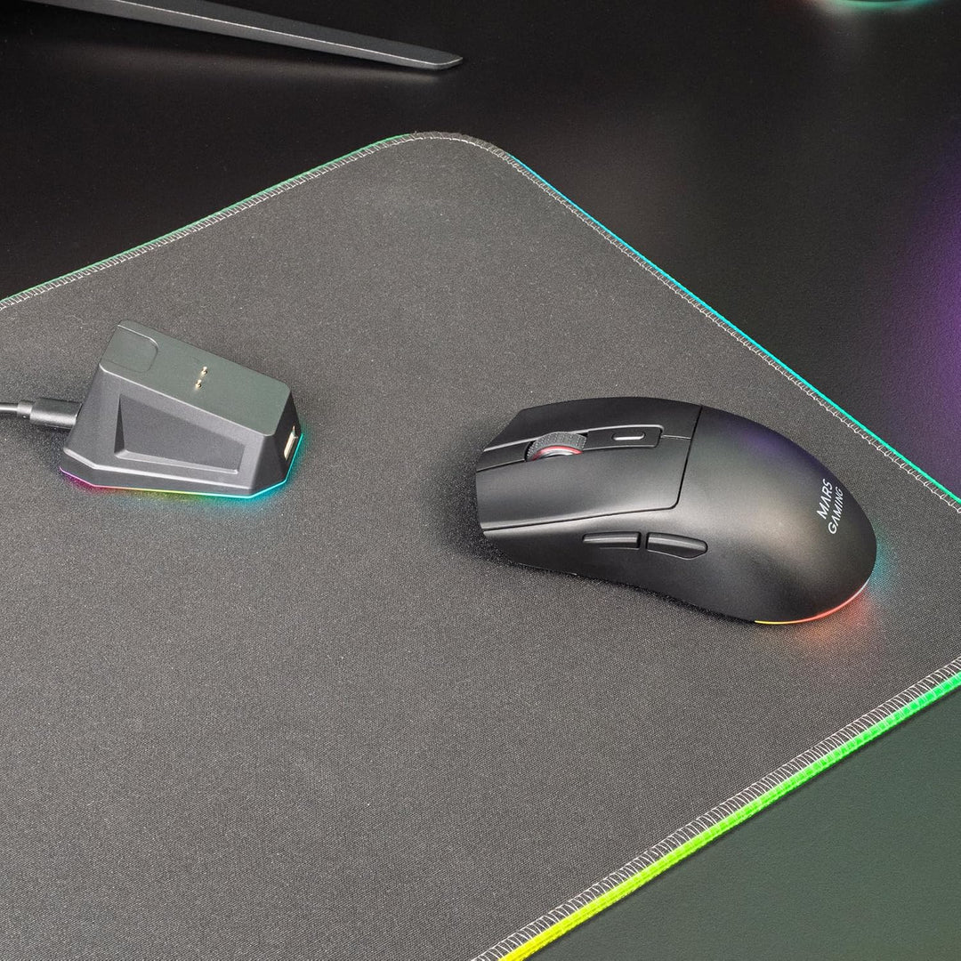 Mars Gaming MM‑T3, Ultralight Kabellose Maus, Bluetooth 5.0 + 2.4 GHz + Kabel, Optischer Sensor PIXA