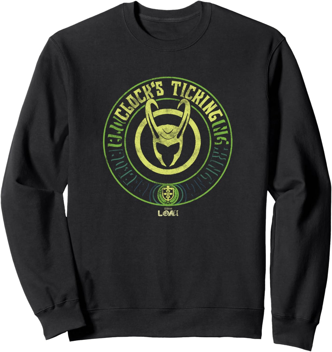 Marvel Loki Clock's Ticking Logo Sweatshirt