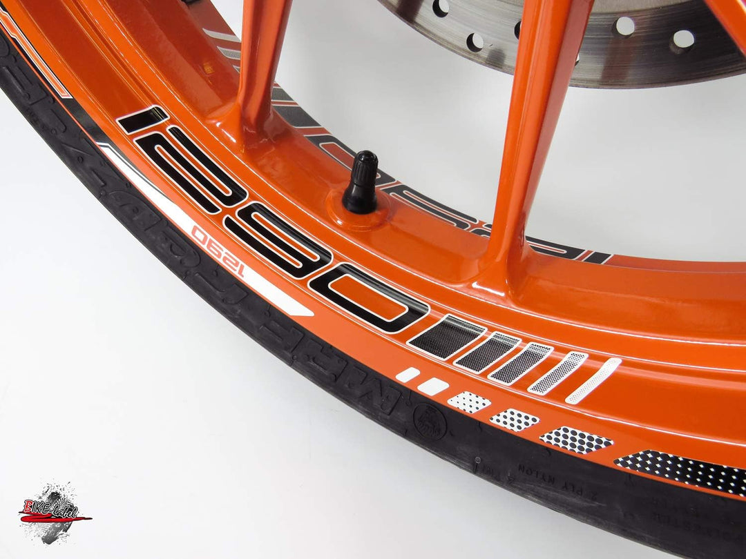 BIKE-label Felgenrand Aufkleber kompatibel mit KTM 1290 Super Duke 710048VA