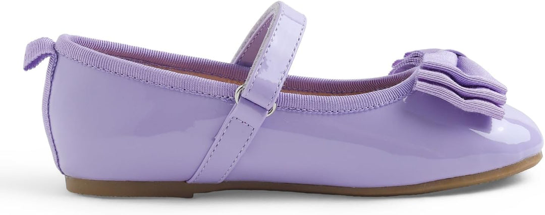 Feversole Girls Cute Dress, Mädchen süsses Kleid Mary Jane Schuhe weiche Party Urlaub Ballerinas Fli