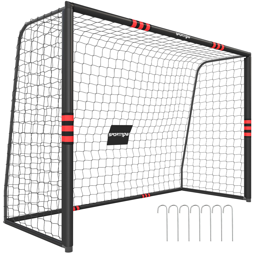 SPORTNOW Fussballtor für Garten Gross Jugendliche &amp; Erwachsene 300L x 120B x 200H cm, 300L x 120B x