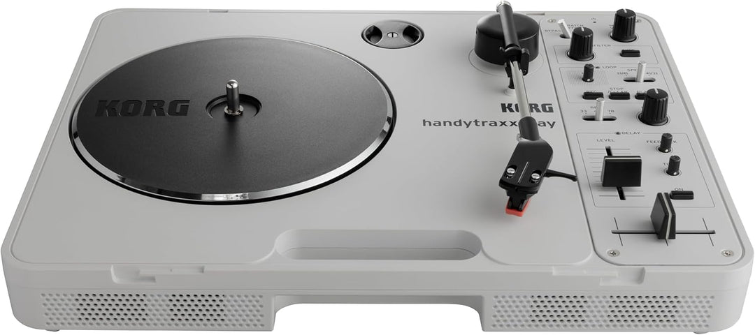 Korg – handytraxx play – Tragbarer DJ-Plattenspieler mit Lautsprecher und Digitalen Effekten