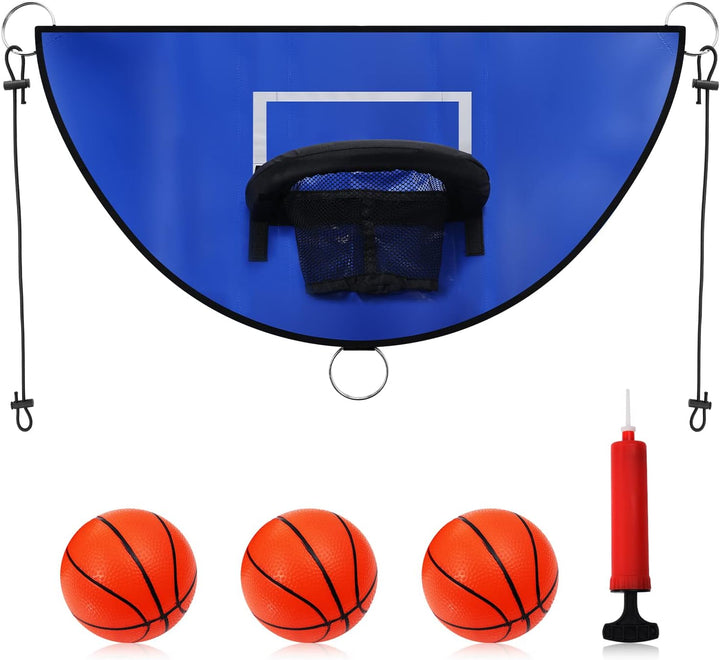 Trampolin Basketballkorb, Abreissrand zum Eintauchen TrampolinBasketballaufsatz mit Mini Basketbälle