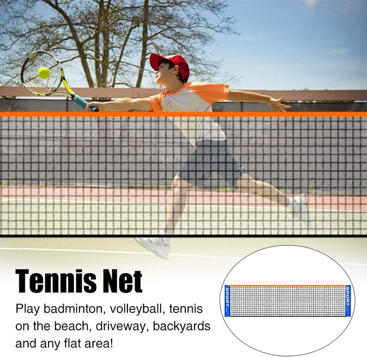 Cicony Tragbares Tennisnetz, faltbar, für Badminton, Volleyball, Tennis und andere Spiele