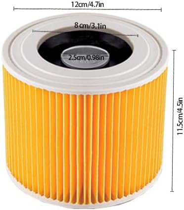 12 Staubsaugerbeutel und 1 Filter für Kärcher KFI 357, WD2, WD 2 Plus, WD 3, KWD 1-3, SE 4001, SE 40
