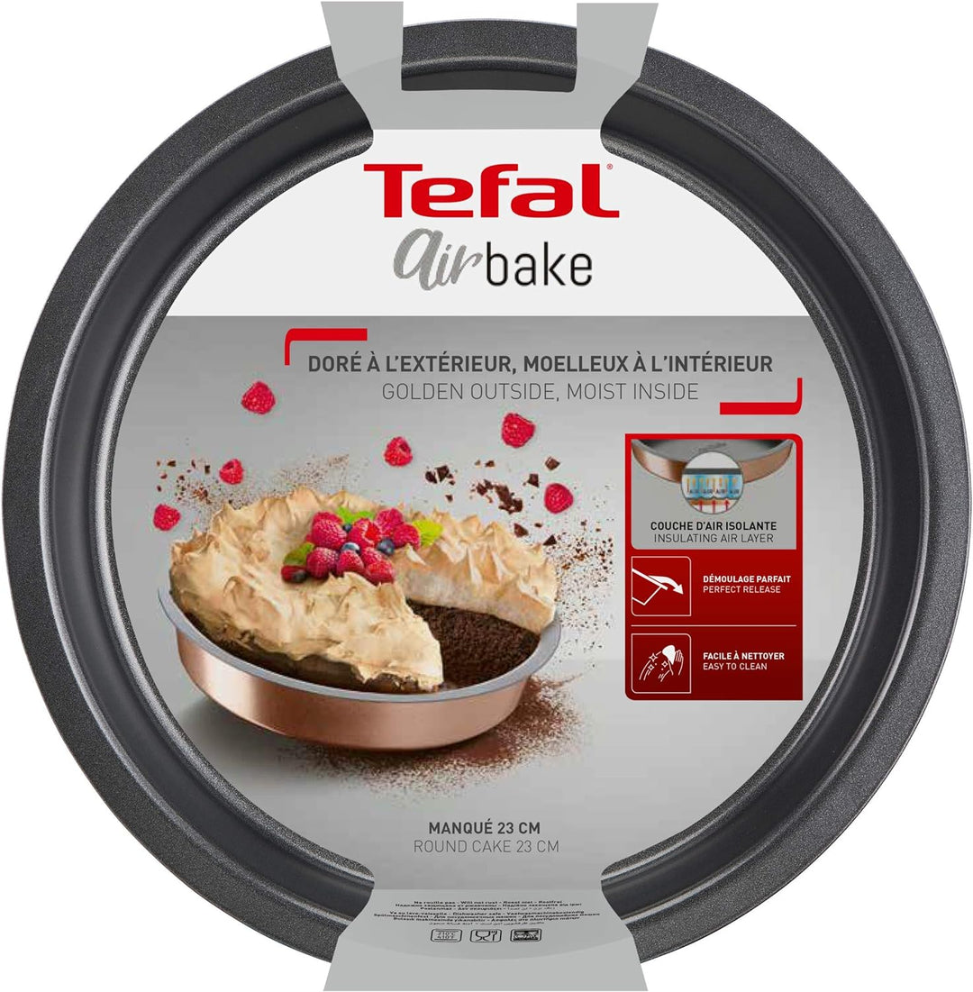 Tefal – J2559614 – Airbake Springform 23 cm antihaftbeschichteter Stahl braun