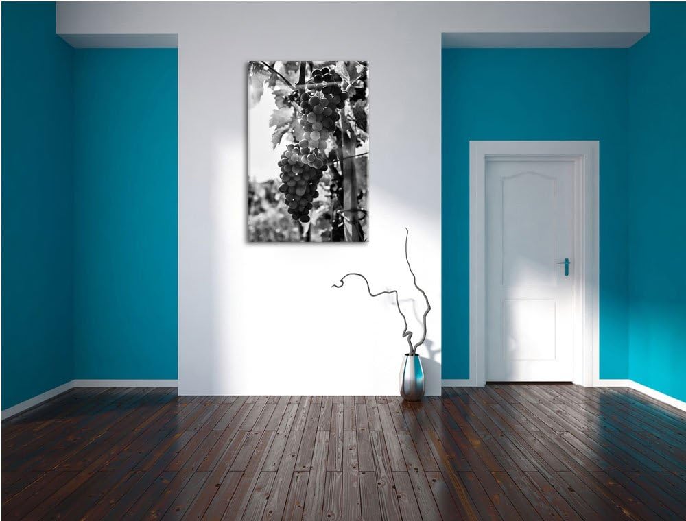 Pixxprint Weinberg im Abendlicht/Format: 100x70cm / Leinwandbild fertig bespannt Wandbild Kunstdruck