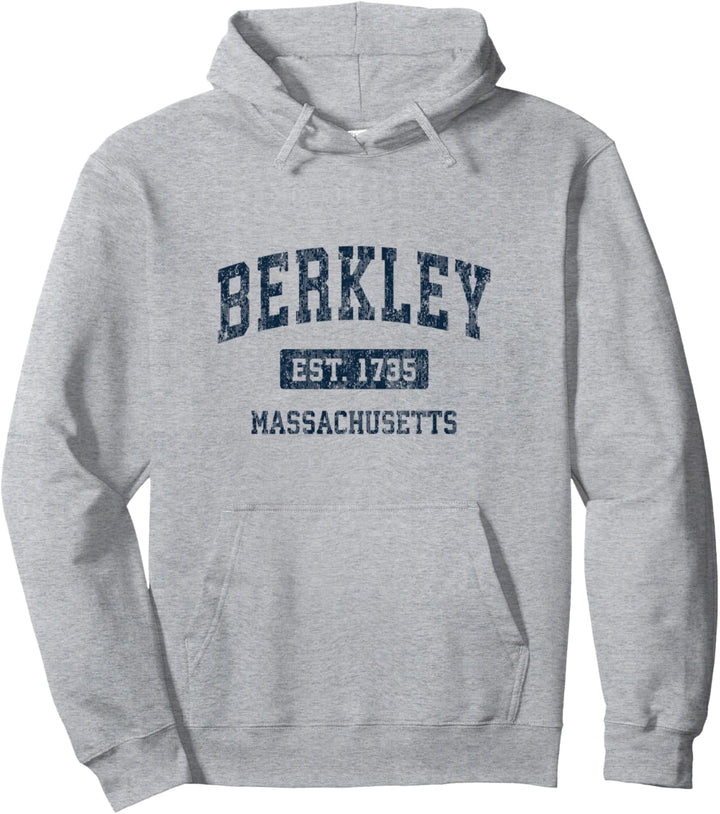 Berkley Massachusetts MA Vintage-Sportdesign Marineblau Pullover Hoodie