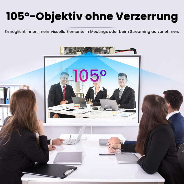 G 8MP USB Kameramodul mit Mikrofon Weitwinkel PC Kamera für Computer 4K Lightburn Kamera für Lasergr