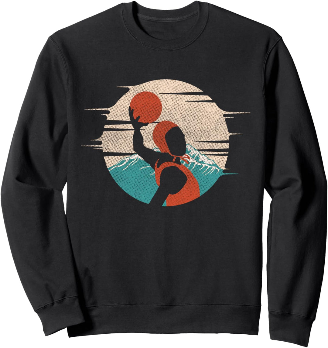 Water Polo Player Gift Retro Sweatshirt