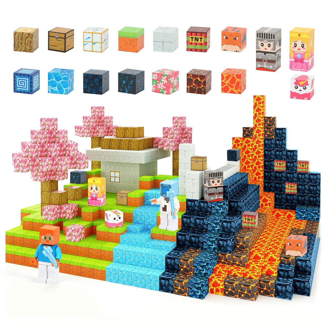 Magnetische Bausteine Kinder,Magnetbausteine Spielzeug,Magnetische Blöcke Spiel Set,Kleinkindspielze
