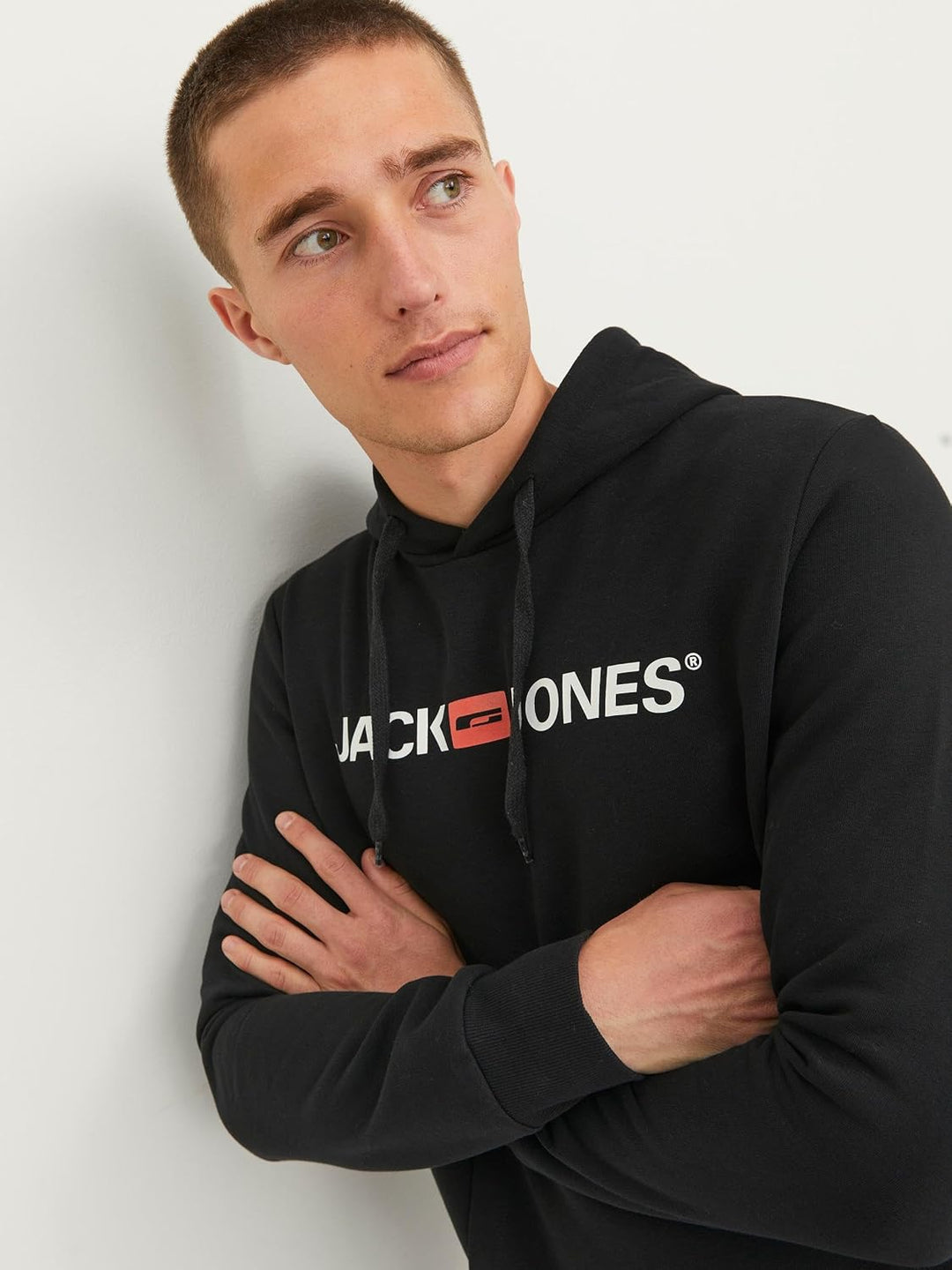 JACK & JONES Male Kapuzenpullover 2er-Pack Logo Kapuzenpullover S 1x Port Royale, 1x Schwarz, S 1x P