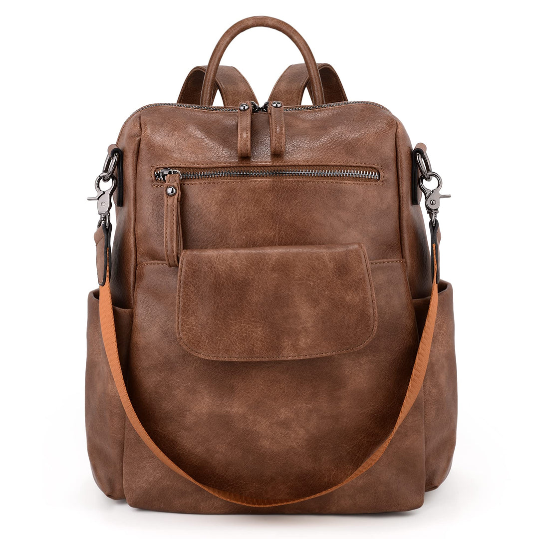 UTO Rucksack Damen Elegant mit Schultergurt Modischer Multifunktionsrucksack Schultertasche Herren P