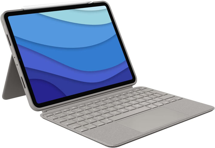 Logitech Combo Touch Tastatur-Case für iPad Pro 12,9 Zoll (5. und 6. Generation 2021, 2022) Abnehmba