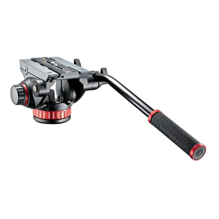 Manfrotto Flacher Videokopf, geeignet für kompakte Videokameras und DSLR-Kameras, ideal für Filmaufn