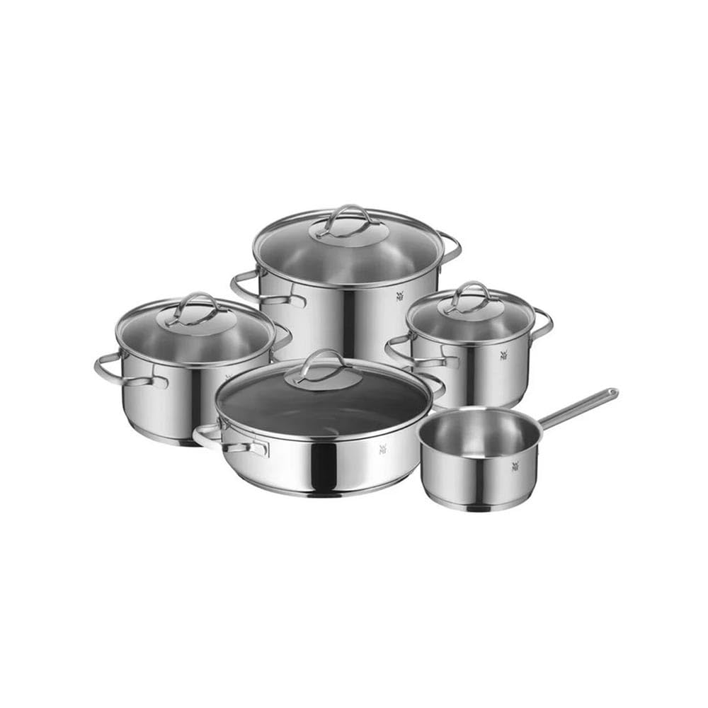 WMF Provence Plus Topfset Induktion 5-teilig, Kochtopf Set unbeschichtet mit Glasdeckel, für alle He