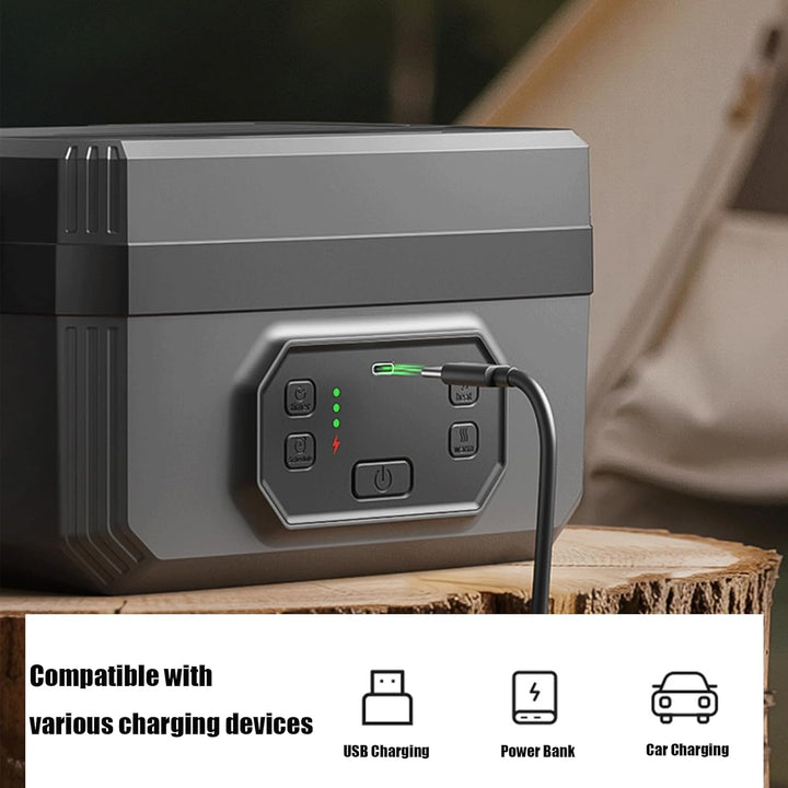 Elektrische Lunchbox für Erwachsene, Wiederaufladbare Beheizbare Lunchbox 21000mAh Akku,Herausnehmba