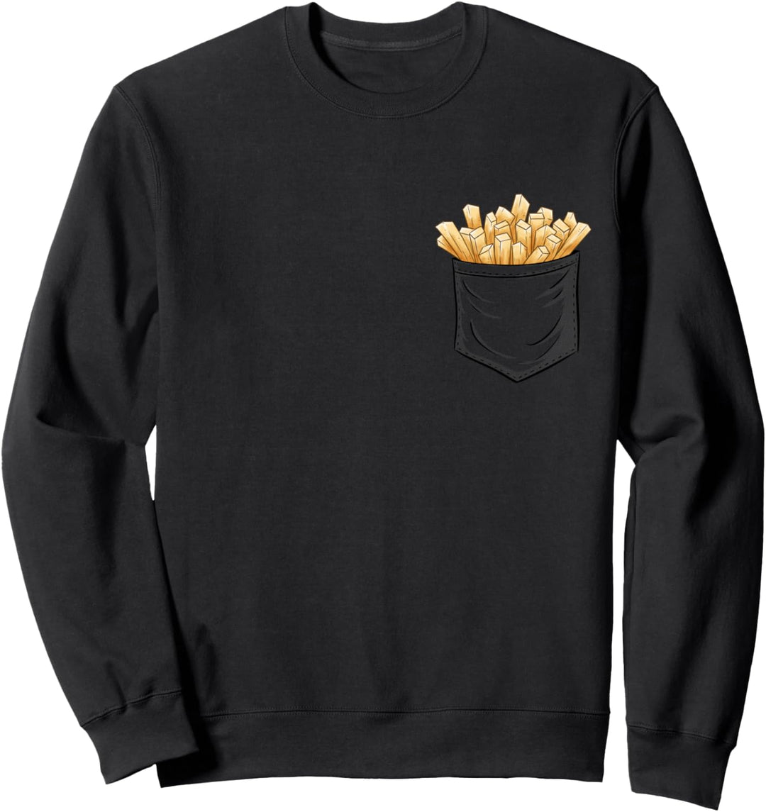 Lustige Pommes Fast Food Pommes Frites in Deiner Tasche Sweatshirt
