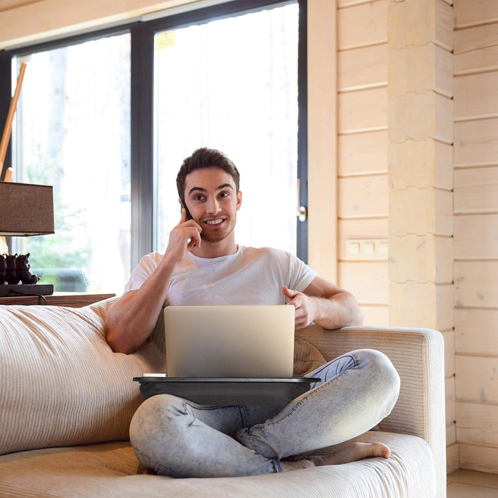 Relaxdays Kniekissen Laptop, Handpolster, Handy-Ablage, Knietablett ergonomisch, für Tablet 11 Zoll,