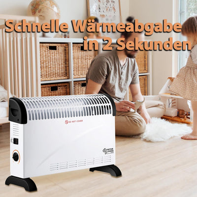 DONYER POWER Konvektor-Heizkörper 2000W Raumheizung mit Einstellbarem Thermostat Nicht Vorjähriges I