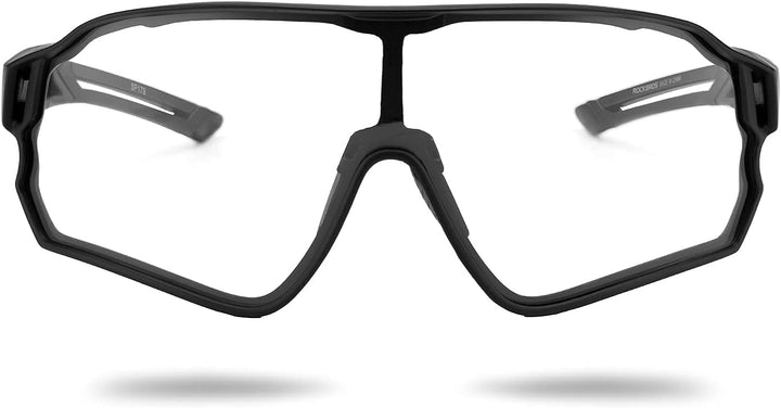 ROCKBROS Sonnenbrille UV-Schutz Brille Klar Photochromatisch Fahrradbrille Sportsbrille für Radfahre