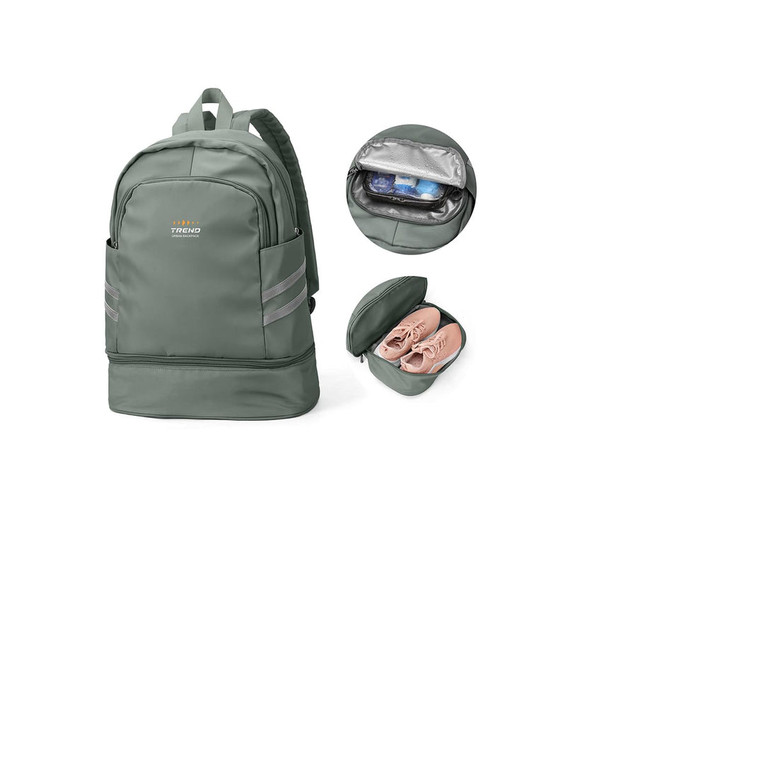 SZLX Sportrucksack für Frauen mit Schuhfach und Nasstasche Faltbarer Handgepäckrucksack Grosser Reis