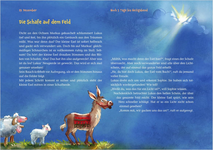 Lukas auf dem Weg nach Bethlehem: Ein Adventskalender zum Vorlesen und Gestalten eines Fensterbilds