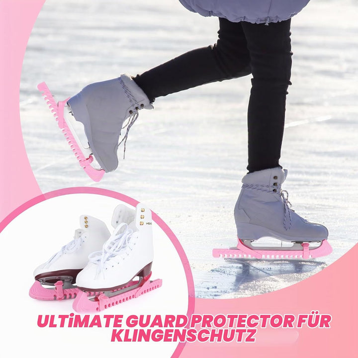 BOOSTEADY Schlittschuhschutz Verstellbarer Spatenschutz Kufenschoner für Eishockeyschlittschuhe Schl