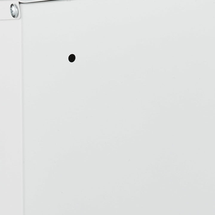 Relaxdays Briefkasten mit Sichtfenster, Metall, 4 Schlüssel, Zeitungsfach, Postkasten, HBT ca. 38 x