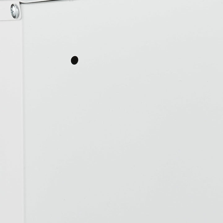 Relaxdays Briefkasten mit Sichtfenster, Metall, 4 Schlüssel, Zeitungsfach, Postkasten, HBT ca. 38 x