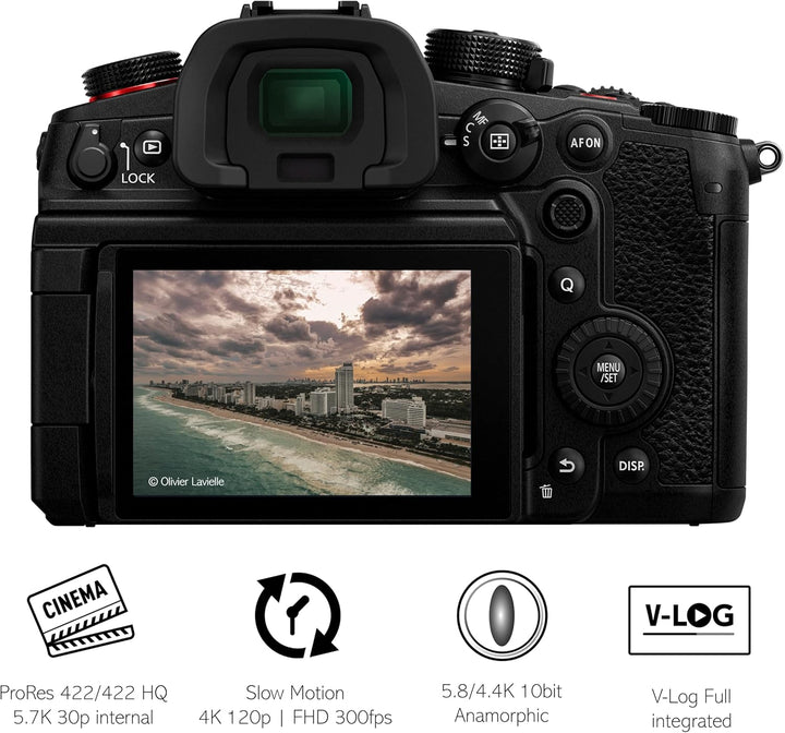 Panasonic LUMIX DC-GH6L Hybridkamera mit Objektiv Leica ES12060 (25 MP, Dual I.S, OLED-Sucher, Kälte