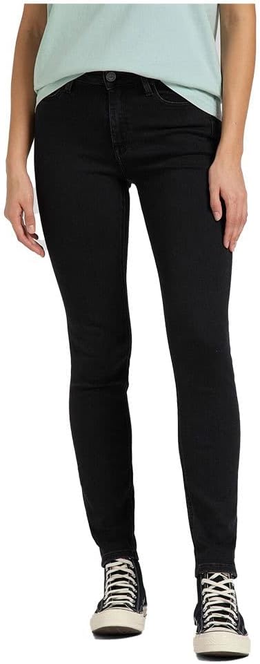 Lee Damen Foreverfit Jeans 32W / 29L Schwarz, 32W / 29L Schwarz