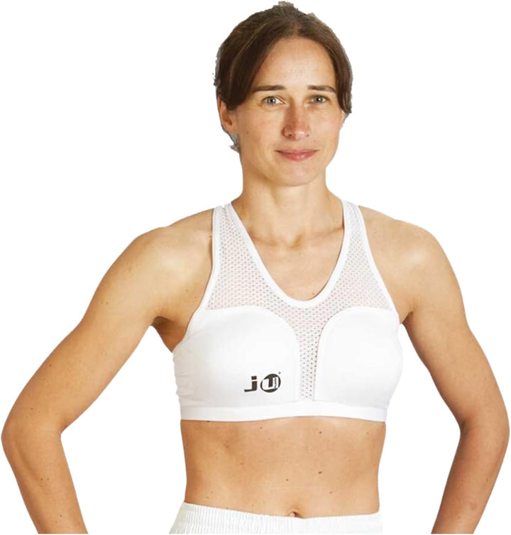 Ju-Sports Brustschutz für Damen Cool Guard Super komplett - weiss I Brustschutz Kampfsport mit abneh
