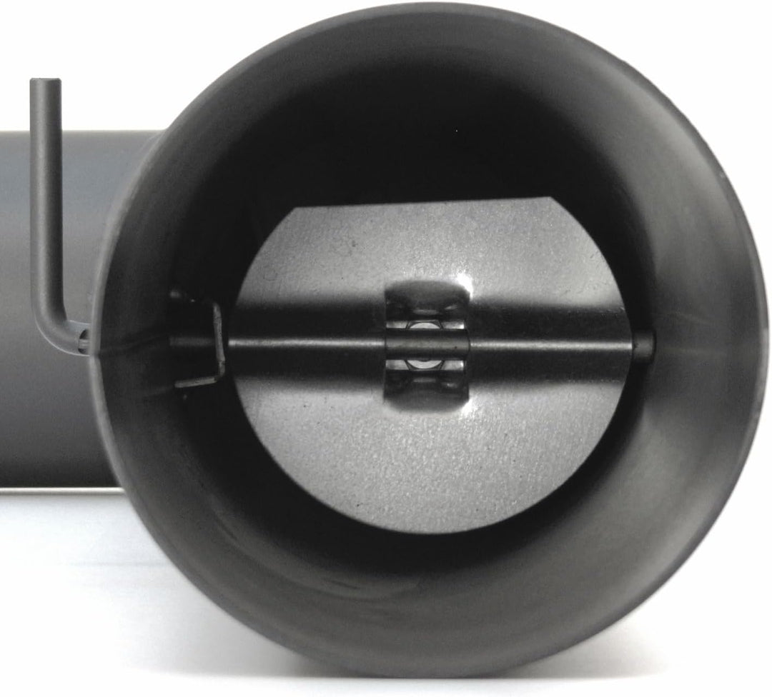 raik Rauchrohr Set 120 mm gussgrau Durchmesser mit Bogen 3-teilig 90° Reinigungsöffnung Zugregulieru
