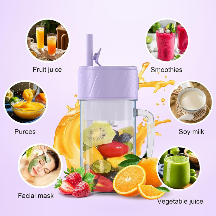 Mixer Smoothie Maker, Smoothie Mixer Klein, Mini Tragbarer Blender, Tragbarer Mixers USB, Smoothie-M