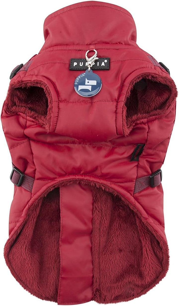 Puppia PAQD-VT1463 Wilkes, Wintermantel, XL, rot Rot XL Klassisch, Rot XL Klassisch