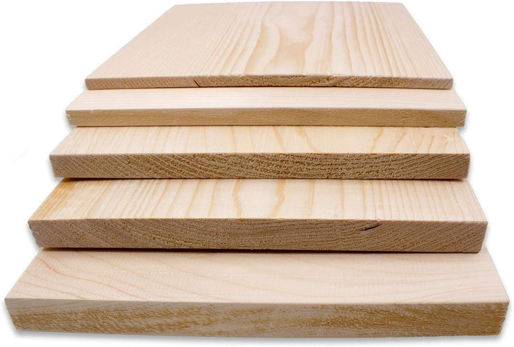 10er Set Bruchtestbretter für Taekwondo aus getrocknetem Fichtenholz, mit den Massen 20cm x 30cm x 1