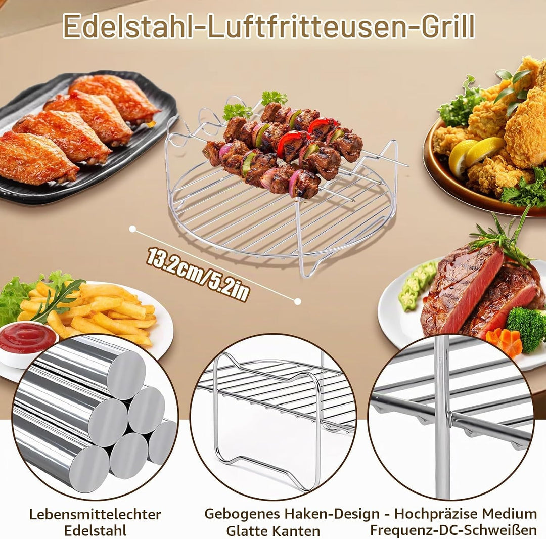 Heissluftfritteuse Zubehör Set für Philips Airfryer 2000 Series NA229/00 4,2L, Philips Airfryer Zube