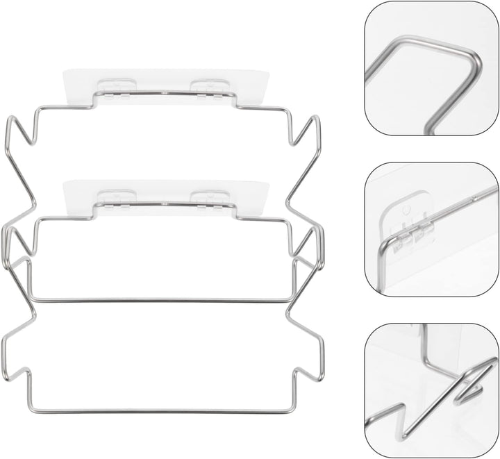 DOITOOL Schrank-Mülleimer 2 Stück Müllsackhalter Hängender Organizer Müllsackhalter Über Schrankrega