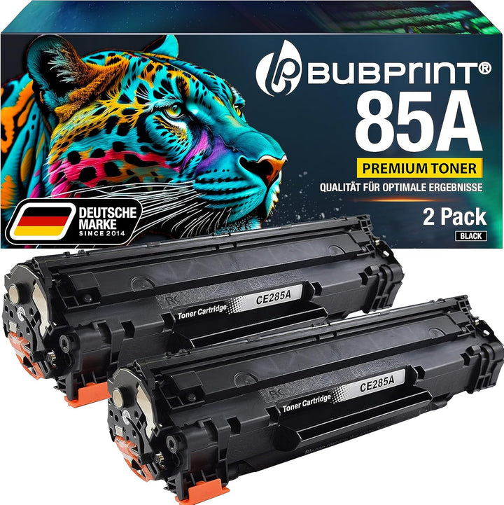 Bubprint 2 Tonerkartuschen kompatibel als Ersatz für HP 85A CE285A für Laserjet Pro P1102 P1102W P11