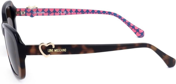 Moschino Love Unisex Mol060/s Sonnenbrille, 05L/70 Havana 2, 55